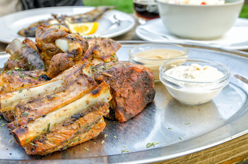 barbecue pork ribs