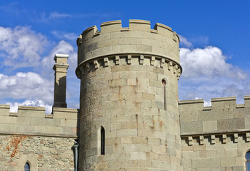 Fototapeta na wymiar the old walls of the fortress