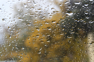 rain drops on glass