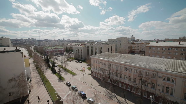 View of city from the rooftop