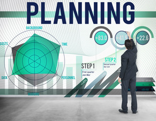 Business Planning Data Analysis Strategy Concept
