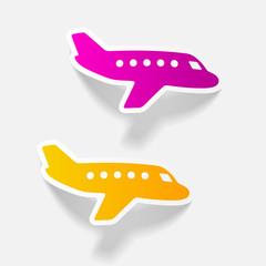 realistic design element: plane