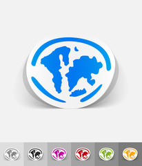 realistic design element. the World Islands