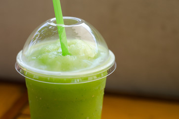 Guava Juice in Plastic Glass