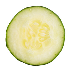 sliced green cucumber