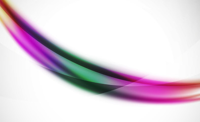 Colorful wave line, abstract background with light and shadow effects