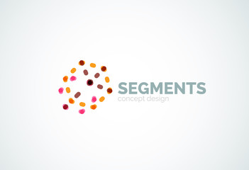 Vector outline minimal abstract geometric logo