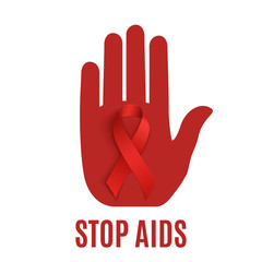 Fototapeta premium Stop AIDS background template.