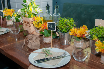 Festive table setting