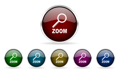 zoom vector icon set
