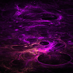 Abstract shapes made of fractal textures.