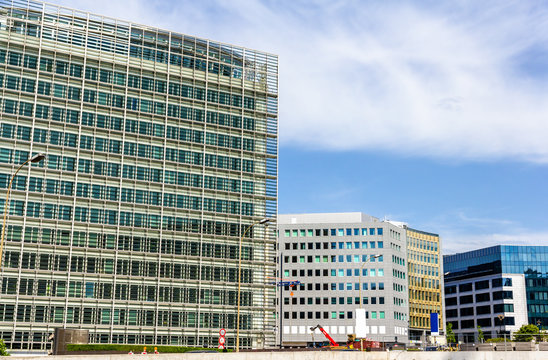 Buildings in European Quarter of Brussels - Belgium