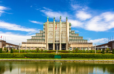 Exhibition halls in Brussels Expo, Belgium © Leonid Andronov