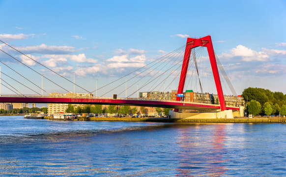 The Willemsbrug or Williams Bridge in Rotterdam - Netherlands