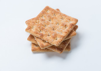 Cracker isolated on white.