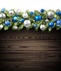 Card with fir branch.