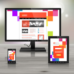 Corporate template design with applications