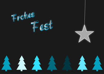 Weihnachtsb&auml;ume - Vektor Grafik