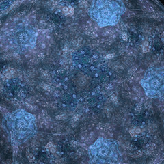 Snowflakes fractal pattern.