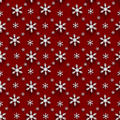 Seamless  pattern with snowflakes 
