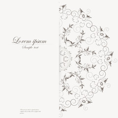 Obraz premium Vector template for folder, business card and invitation 