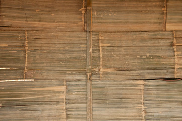 Chopped bamboo pipe to roll out