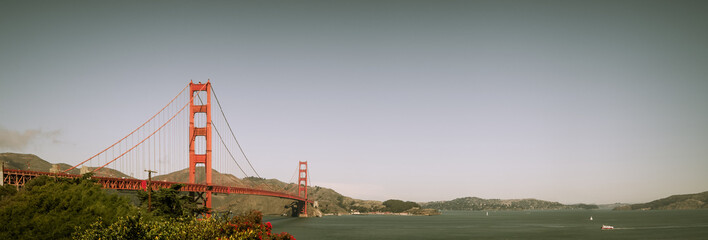 San Francisco Golden Gate Bridge Panorama