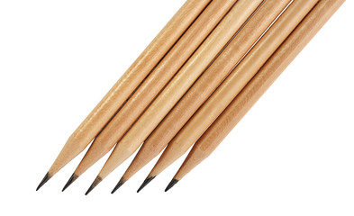 Pencils  isolated on white background without shadows