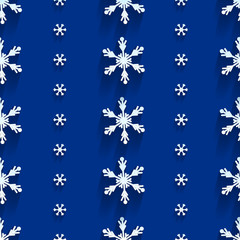Seamless  pattern with snowflakes 