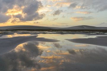 Sunrise in Lencois Maranheses, Brazil
