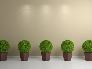 3d rendered plants.