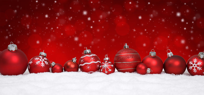 Weihnachtlicher Hintergrund / Kugeln