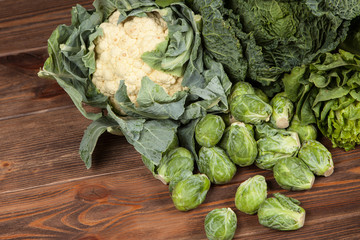 Assortment of green vegetables