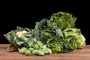 Assortment of green vegetables
