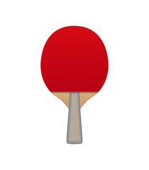 Vector Table tennis bat isolated on white background