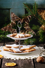 Christmas cookies with festive decor