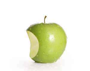  apple on white background