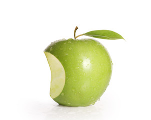  apple on white background