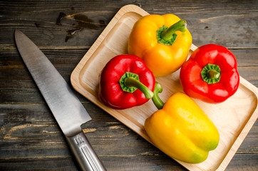 Bell pepper or sweet pepper