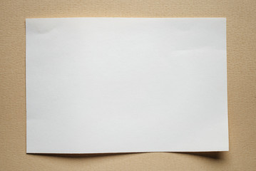  paper card on beige background