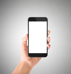 smartphone in hand