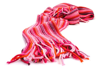 Striped red scarf