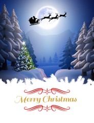 Composite image of merry christmas