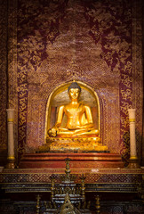 Over 300 year old Buddha statue  in Thailand.