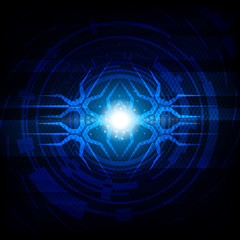 Abstract vector digital technology background