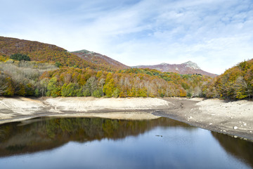 Montseny in Autumn lake