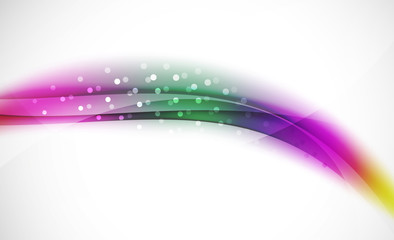 Colorful wave line, abstract background with light and shadow effects