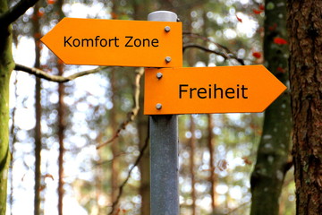 verlasse deine Komfort Zone