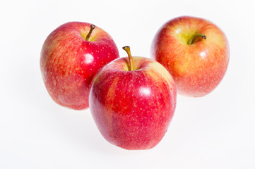 Red apple isolated on white background