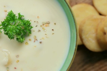 soup with fresh potatoes